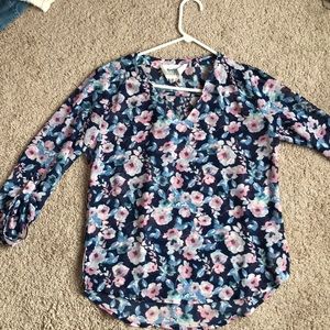 Floral see through top
